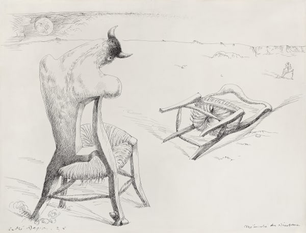 André Masson Mélancolie du Minotaure dessin à la plume et encre sur papier 50,5 x 65,8 cm (disponible) 49 x 64 cm (available)