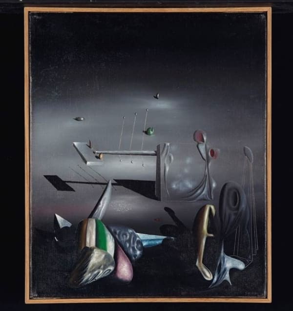 Yves Tanguy Le prodigue ne revient jamais III huile sur toile 28 x 23 cm 27,9 x 22,9 cm