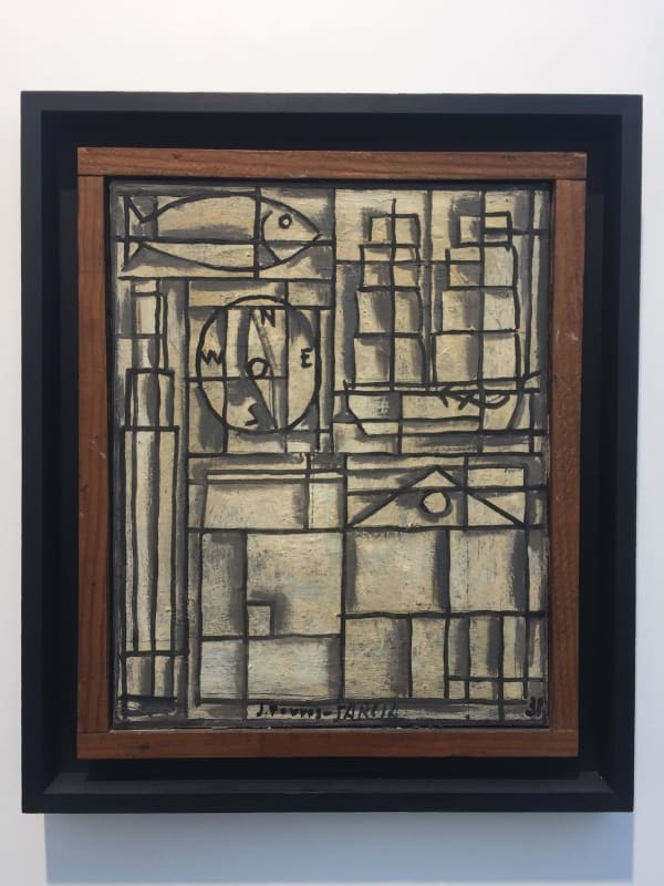 Joaquin Torres-Garcia Composition Constructiviste huile sur toile 41 x 33 cm 16 3/16 x 13 in.