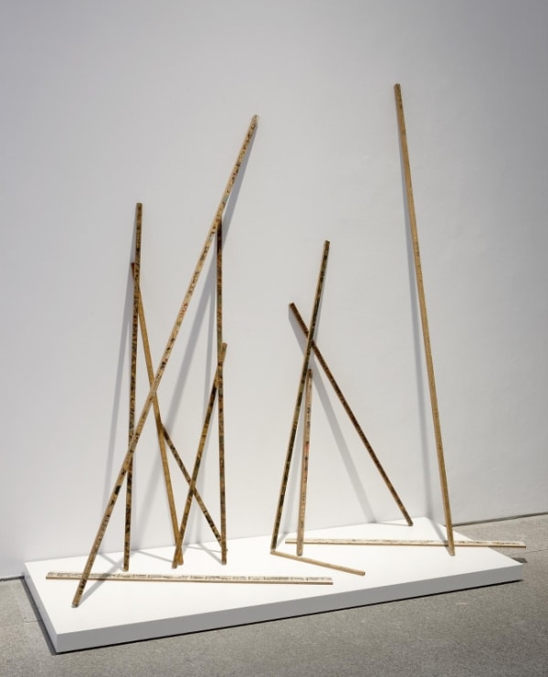 Gil Joseph Wolman Ensemble de baguettes d'art scotch art scotch sur bois
