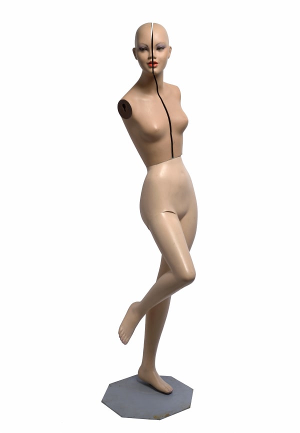 Gil Joseph Wolman Mannequin séparé Mannequin de vitrine de mode, busté séparé en deux 170 cm de hauteur 170 metre high