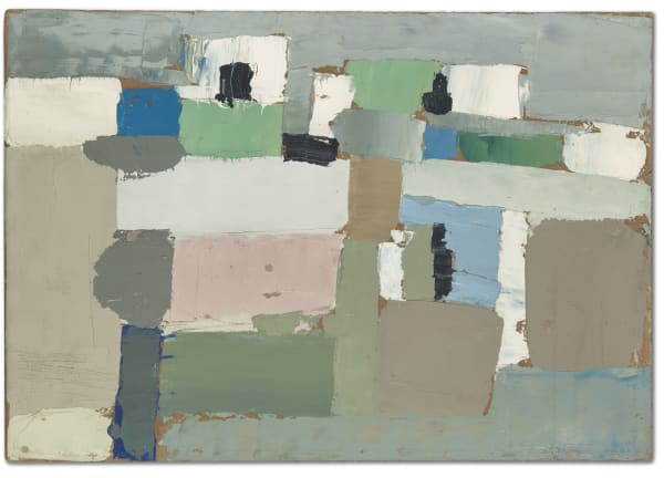 Nicolas De Staël Paysage (La ciotat) huile sur carton 38 x 55 cm 15 x 21 5/8 in.