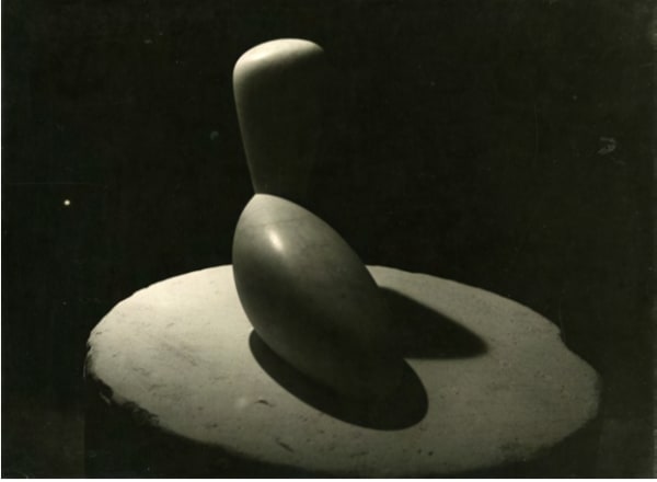 Constantin Brancusi Leda tirage gelatino-argentique 16,7 x 22,6 cm Dim. papier: 43 x 53 x 2,5 cm sous verre