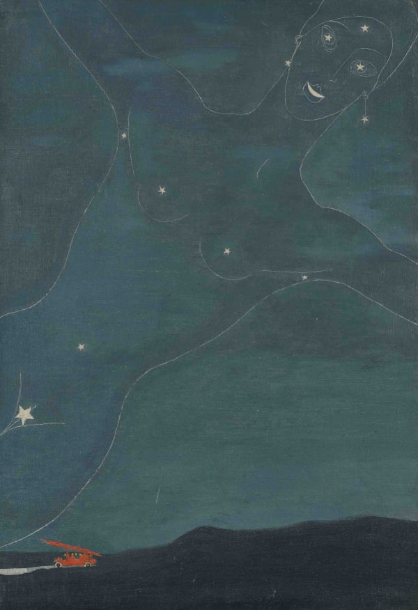 Georges Malkine Scandale huile sur toile 55 x 38 cm 22 x 15 1/4 inches