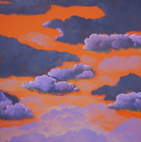 Liv Dockerty I'm a Voodoo Child, Baby, 2024 Acrylic and glitter on canvas 60 x 60 in. 152.4 x 152.4 cm.