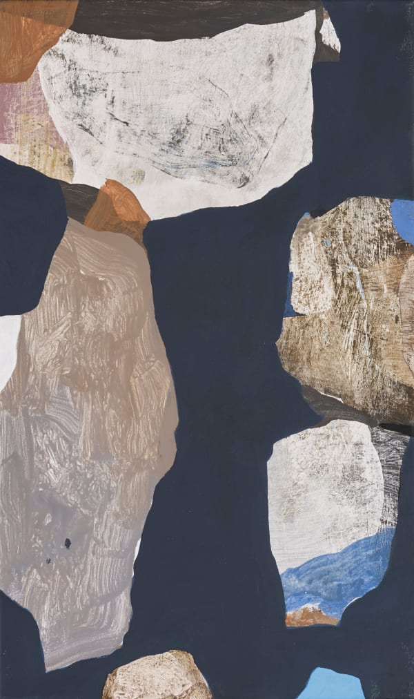 Vidvuds Zviedris Fragments V, 2024 Acrylic on canvas 19 3/4 x 12 in. 50.2 x 30.5 cm.