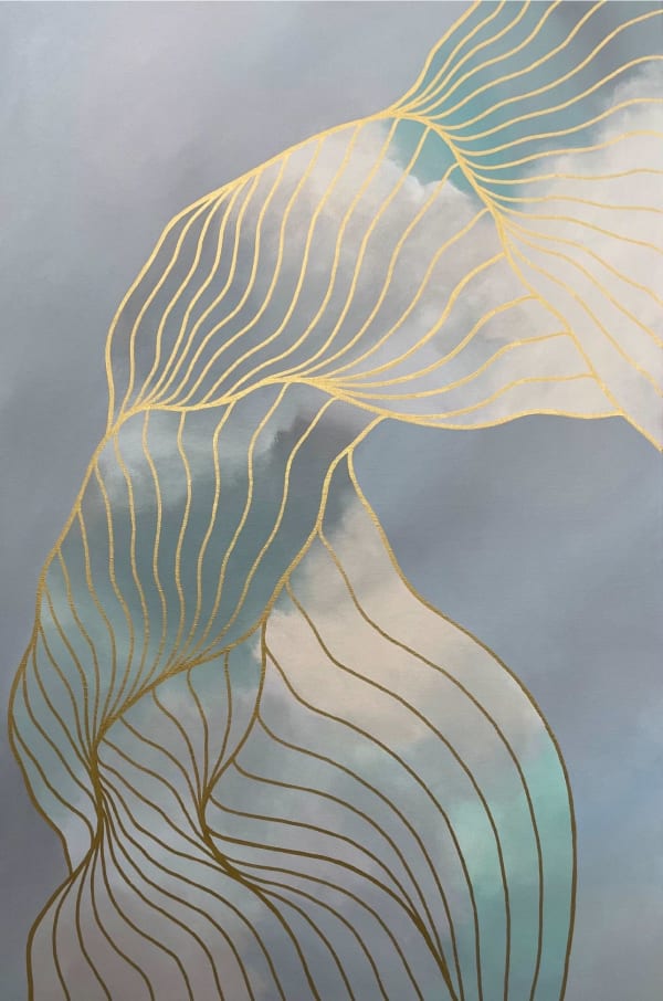 Tracie Cheng In The Quiet, 2023 Acrylic and oil on canvas 36 x 24 in. 91.4 x 61 cm.