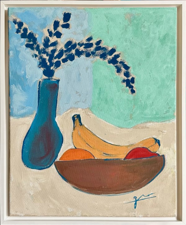 Gordon Douglas Ball, Banana, Apple, Orange Still Life, 2023