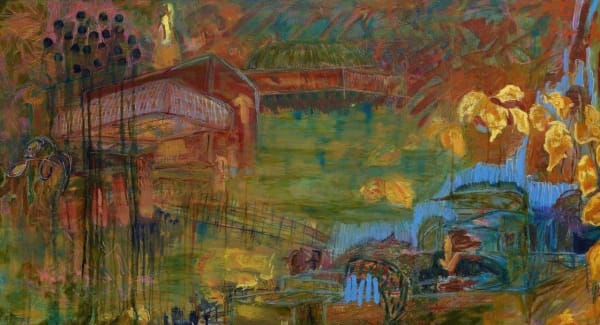 Erin Treacy J:1 Prague, 2011 Charcoal, acrylic and oil on panel 24 x 45 in. 61 x 114.3 cm.