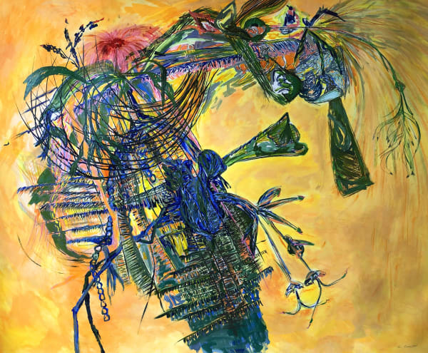 Erin Treacy Desert Findings, 2020 Conte, marker and acrylic paint on paper 41 x 49 in. 104.1 x 124.5 cm.