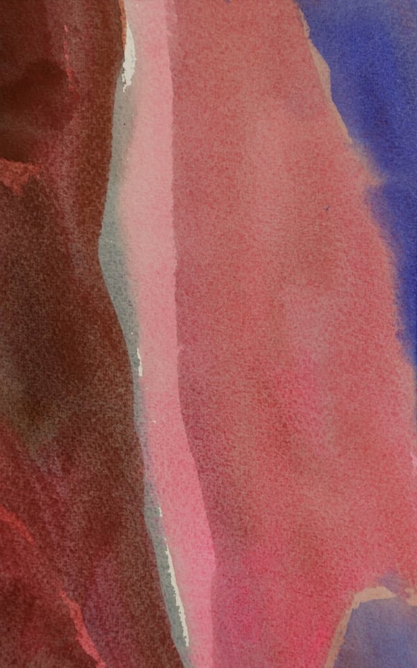 Vidvuds Zviedris Koronis, 2024 Watercolor on paper 9 x 5 3/4 in. 22.9 x 14.6 cm.