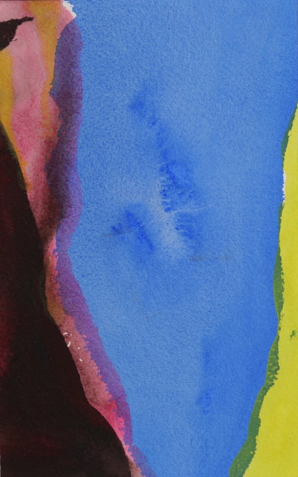 Vidvuds Zviedris Sibylla, 2024 Watercolor on paper 9 x 5 3/4 in. 22.9 x 14.6 cm.