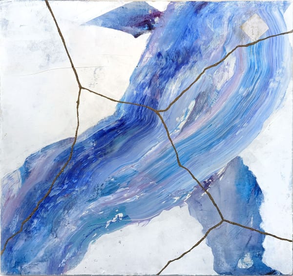 Jac Lahav The Day Before, 2021 Flashe, acrylic and sand from Niantic Beach on canvas 24 x 24 in. 61 x 61 cm.
