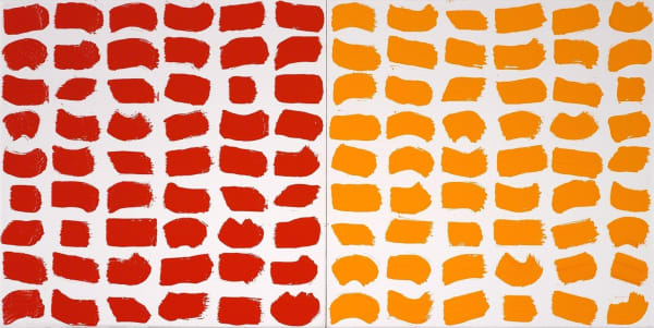 Jacob Ouillette Phase Shift (diptych), 2018 Oil on linen 10 x 20 in. 25.4 x 50.8 cm.