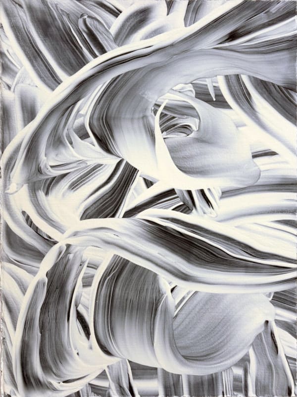 William Wood Untitled, 2000 - 2004 Oil and wax on primed paper 14 x 11 in. 35.6 x 27.9 cm.