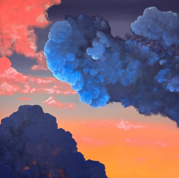 Liv Dockerty Open Your Eyes, Look Up to the Skies, And See, 2023 Acrylic on canvas 60 x 60 in. 152.4 x 152.4 cm.