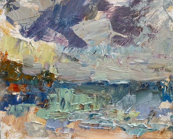 Judy Buxton, Perranuthnoe (Violet/Turquoise) II, 2025