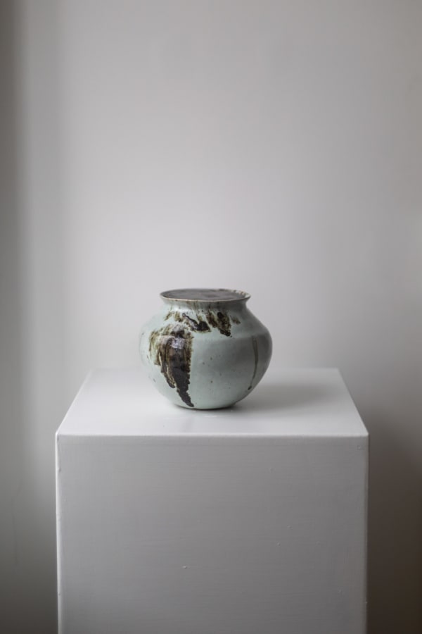 Chloé Rosetta Bell, Cliff Ridge Vessel with Steel Lid II