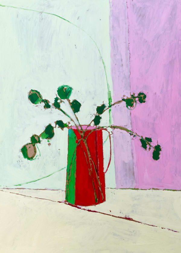 Eucalyptus in the Studio, 2025 Oil on board