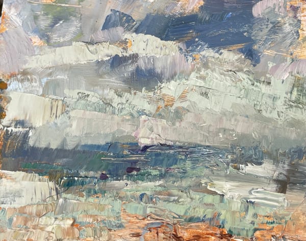 Judy Buxton, Perranuthnoe (Violet/Turquoise) I, 2025