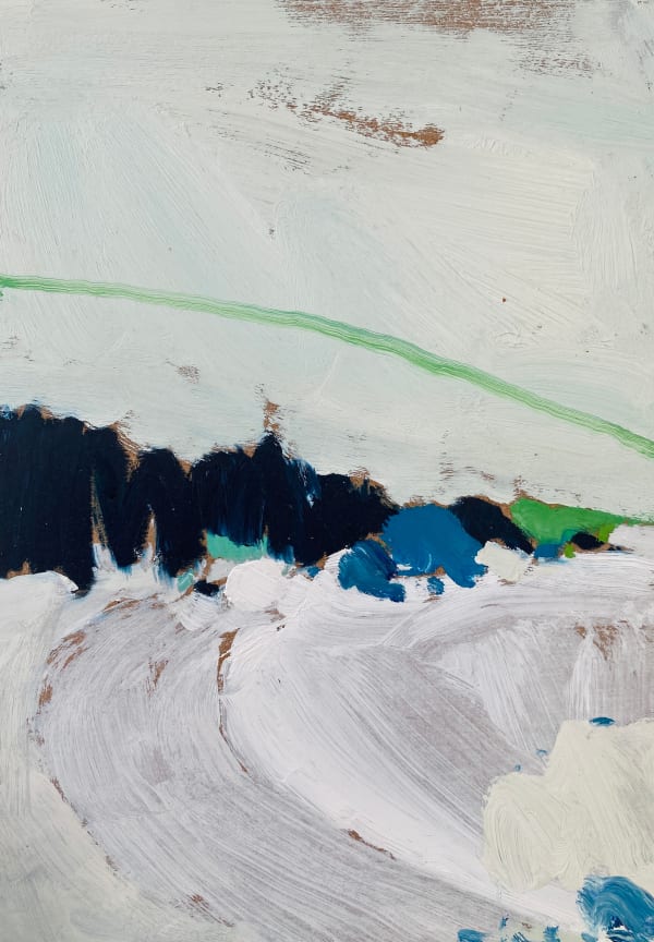 Headland & Sea, Porthmeor II, 2025 Oil on board