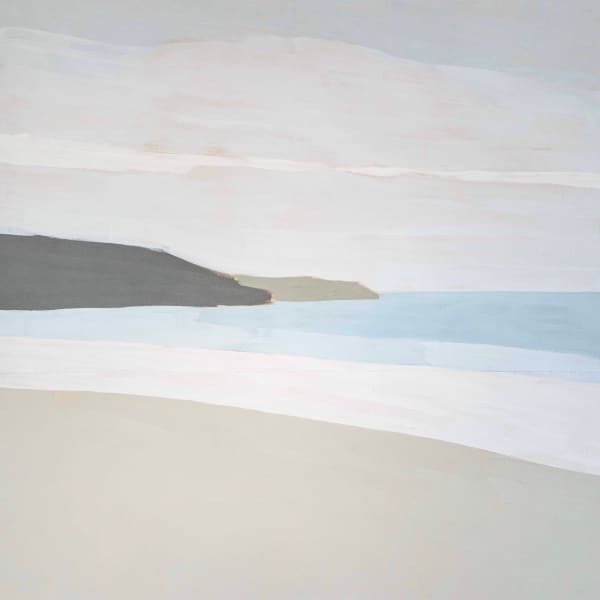 Warm Landscape, Carbis Bay, 2025 Acrylic on hand sewn canvas