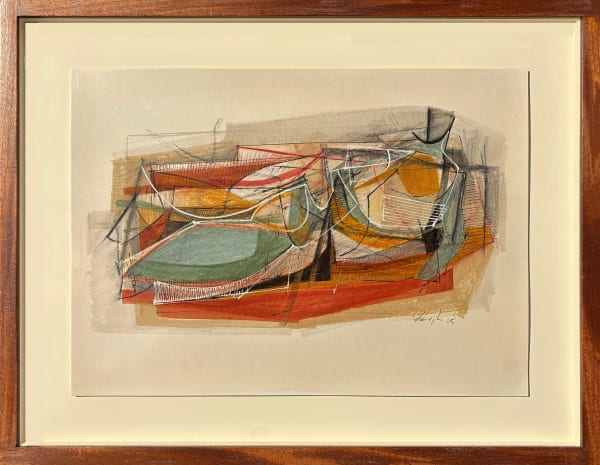 Leigh Davis, Reclining Figure on Chair with Red Blanket, 2025