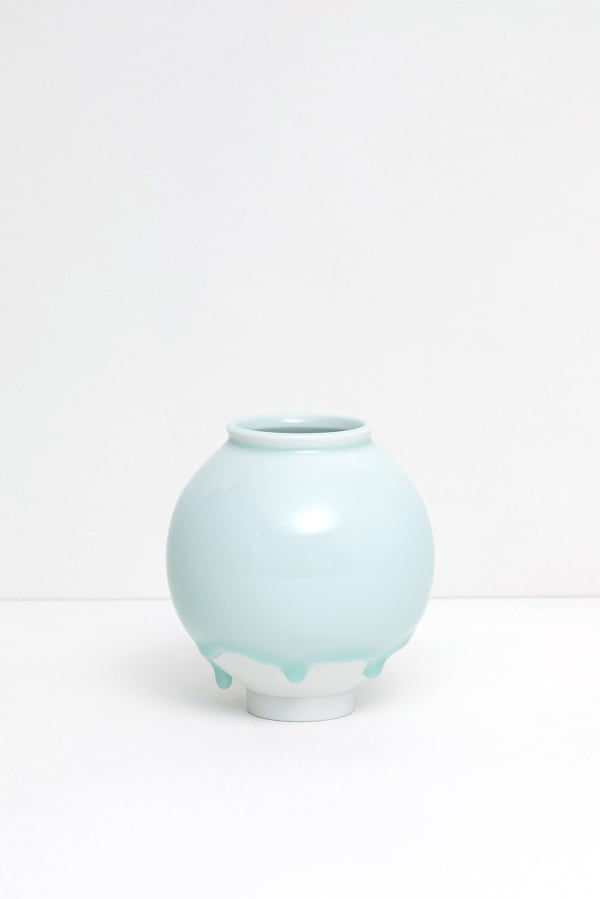 Jaejun Lee, 35 Moon Jar | Pale Celadon Drips, 2025
