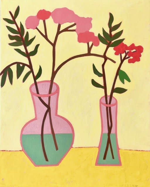 Twigs and Stems at the Art Gallery, 2025 Acrylic on linen