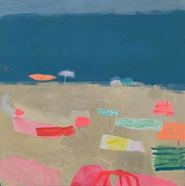 Elements of Beach, 2025 Acrylic on wood panel