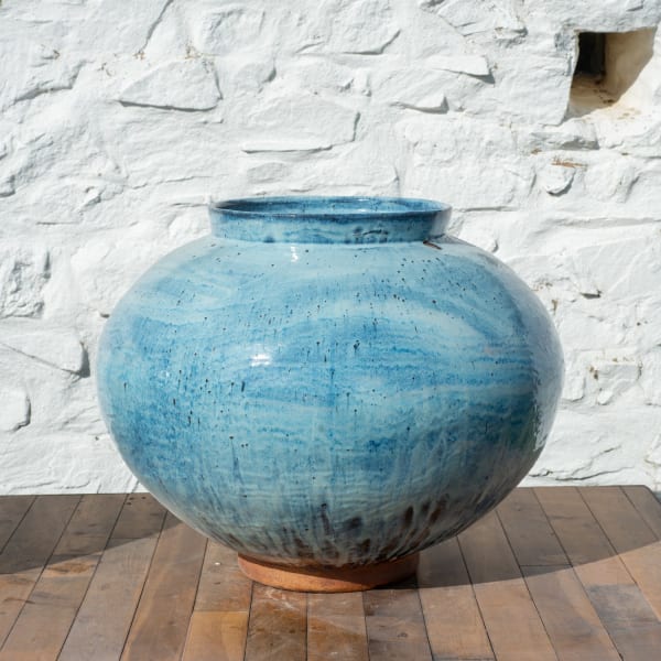 Giant Jar I Stoneware with Waun LLodi and China Clay slip and a Nuka glaze