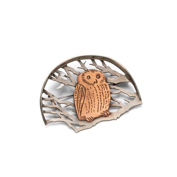 Cornelius Jakob Van Dop, Bowtop Owl Brooch, 2023