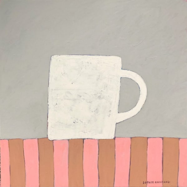 Sophie Harding, Cup on Stripes, 2025