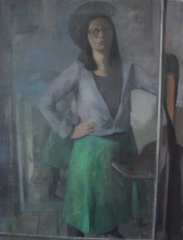 Clare Haward, Self Portrait in Green