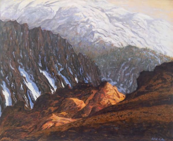 Patrick Cullen, Rocky Outcrop Catching the Evening Sun, Nepal