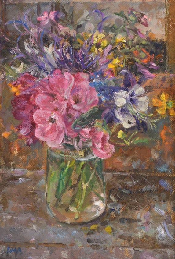 Diana Armfield, Summer Bunch on the Easel