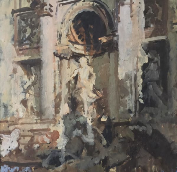 Peter Kuhfeld, Late Morning, the Trevi Fountain, Rome