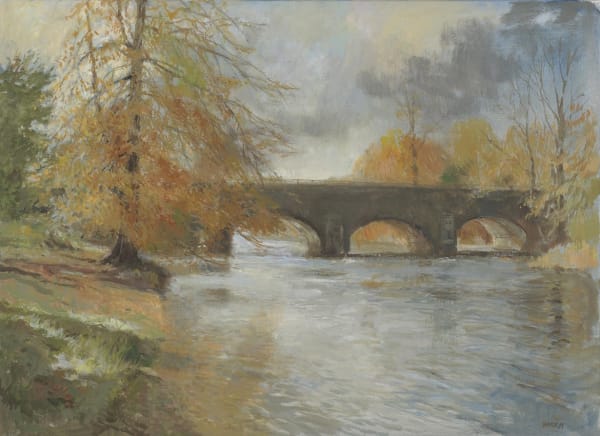 Anthony Morris, Autumn, River Usk, Wales