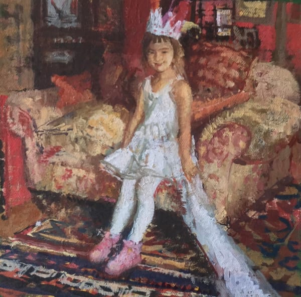 Peter Kuhfeld, Waiting for the Ballet Class to Begin on Zoom, Wye, June 2020