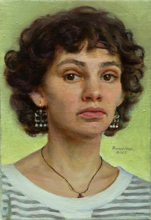 Anastasia Borodina, Self-Portrait in Fayum Style