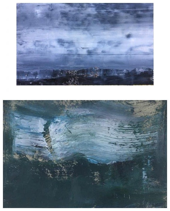 Duncan Wood, Two Cloud Studies (Diptych)