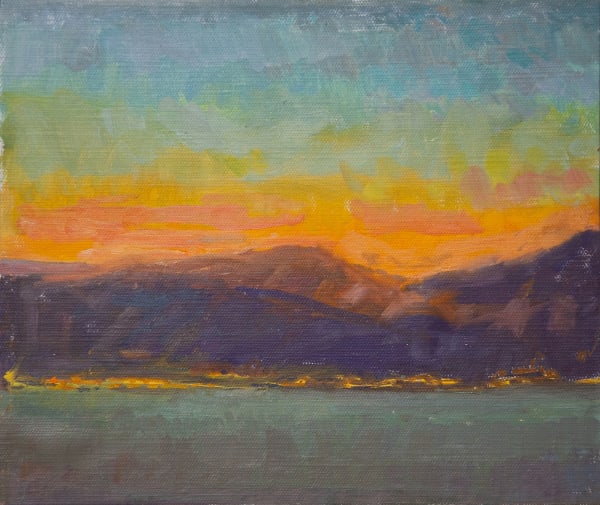 Alex Fowler, Montenegro Sunset, Orange and Teal