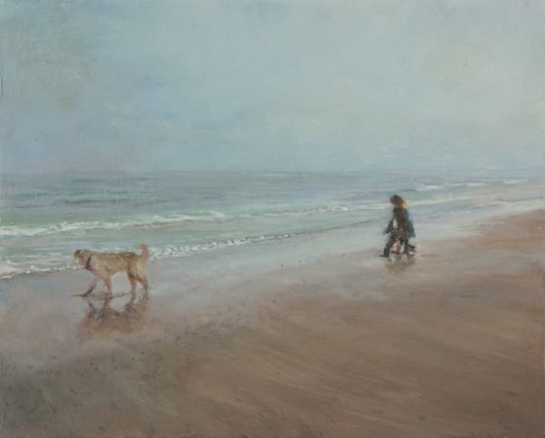 Sarah Spencer, J, P and Dog, Holkham