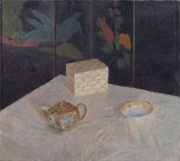 Jacqueline Rizvi, Still Life with Chinese Screen