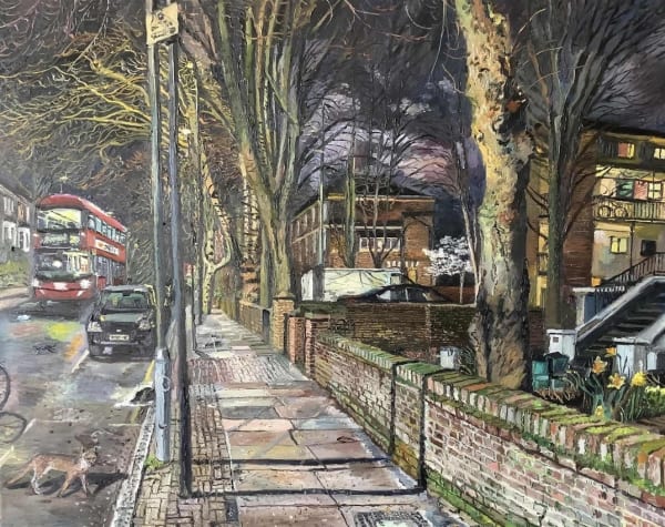 Melissa Scott-Miller, Hilmarton Road at Night