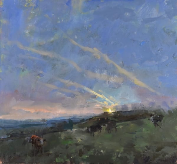 Richard Pikesley, Eggardon, Cattle and Western Sky