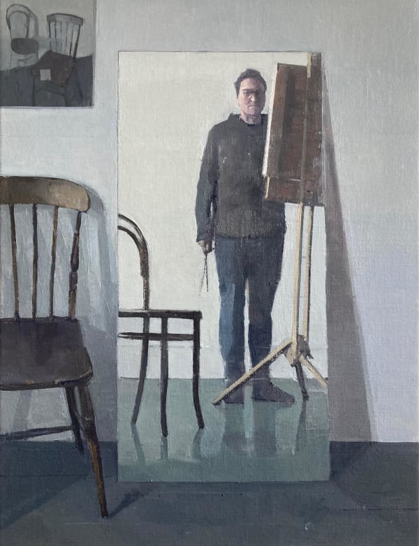 Jason Line, Self Portrait with Chairs