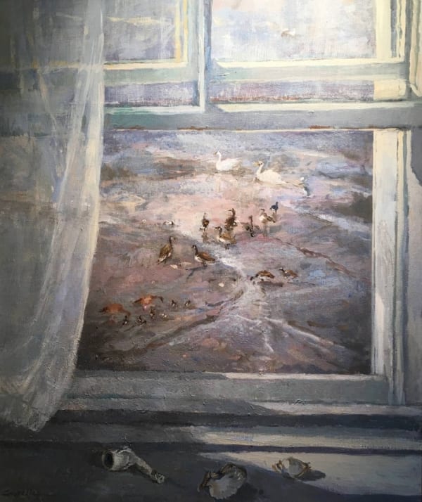Jane Corsellis, Window by the River, Chiswick