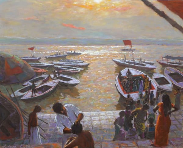 Patrick Cullen, Early Morning Shave, Varanasi