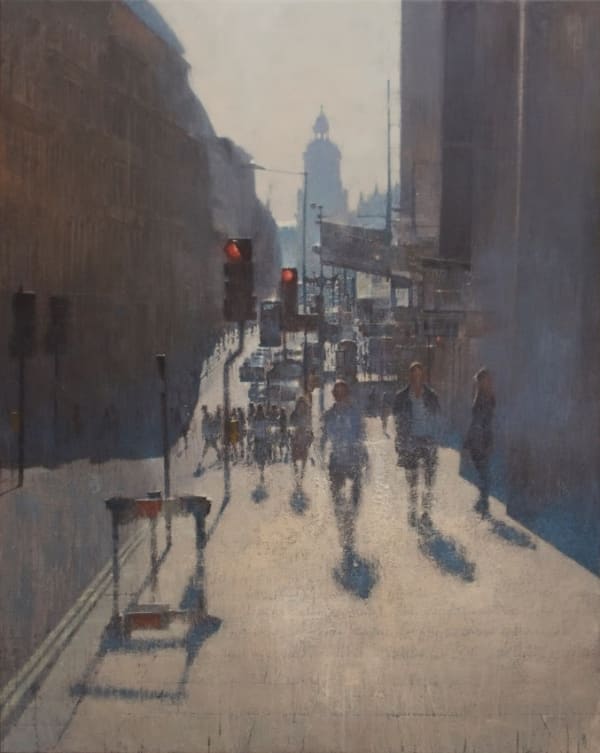Benjamin Hope, St Paul's from Cannon Street, Afternoon